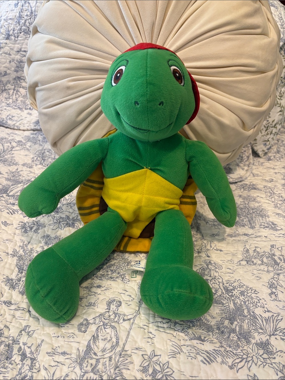 Vintage 90s FRANKLIN the turtle doll 14 inch